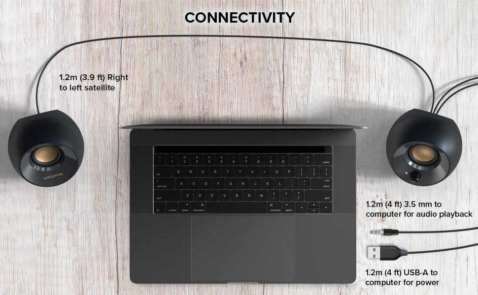 Creative Pebble 2.0 USB-Powered Desktop Speakers