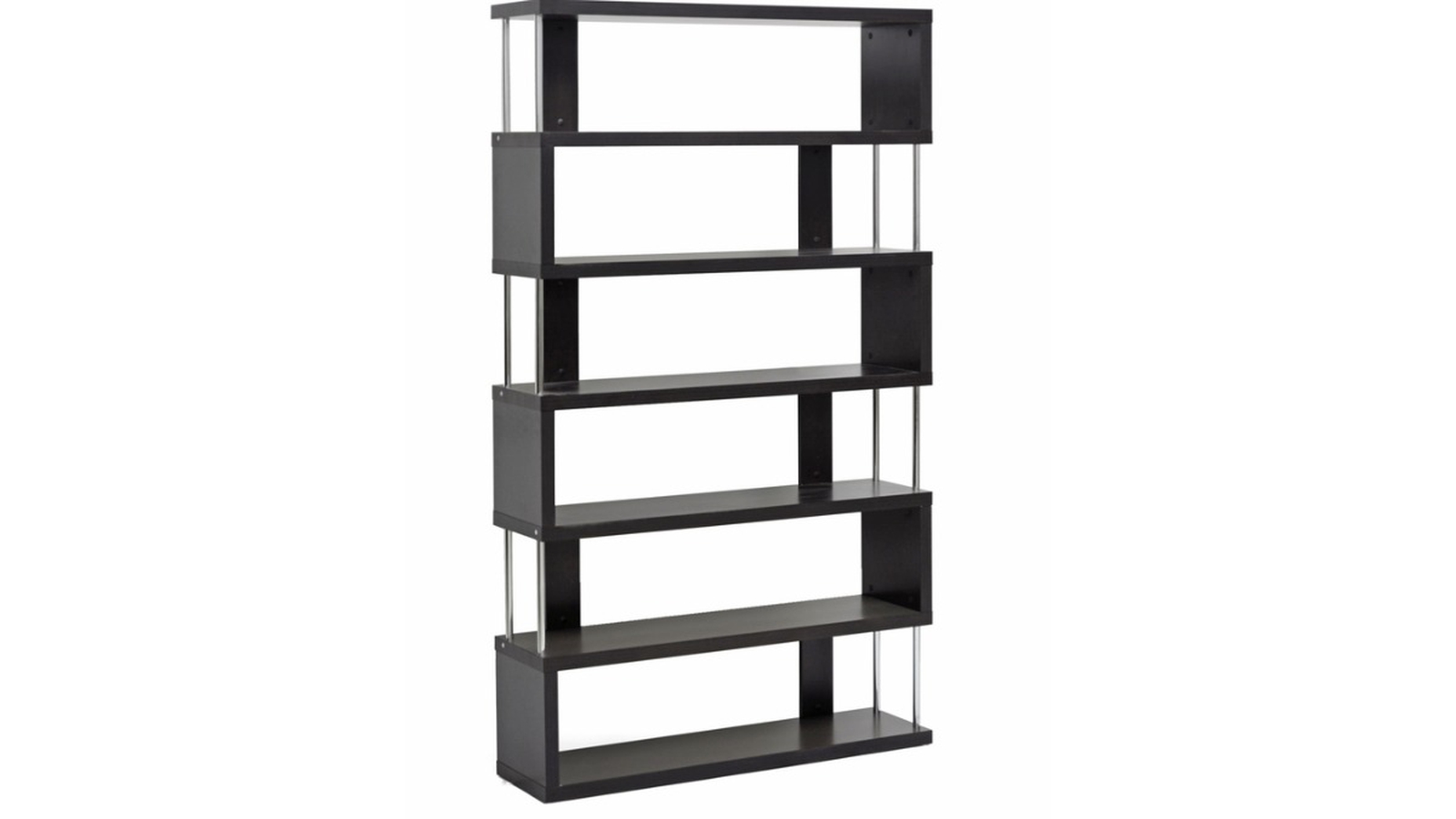 Skyline Decor Barnes Modern Six-Shelf Bookcase