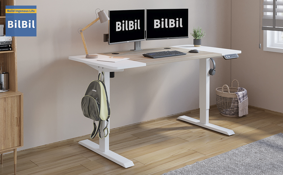bilbil 55 x 24 Inches Height Adjustable Electric Standing Desk