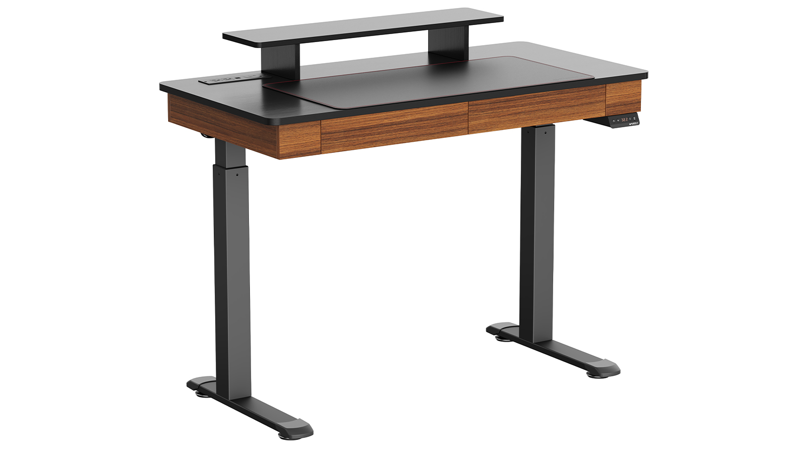 EUREKA ERGONOMIC Standing Desk: Double Drawers and Hutch