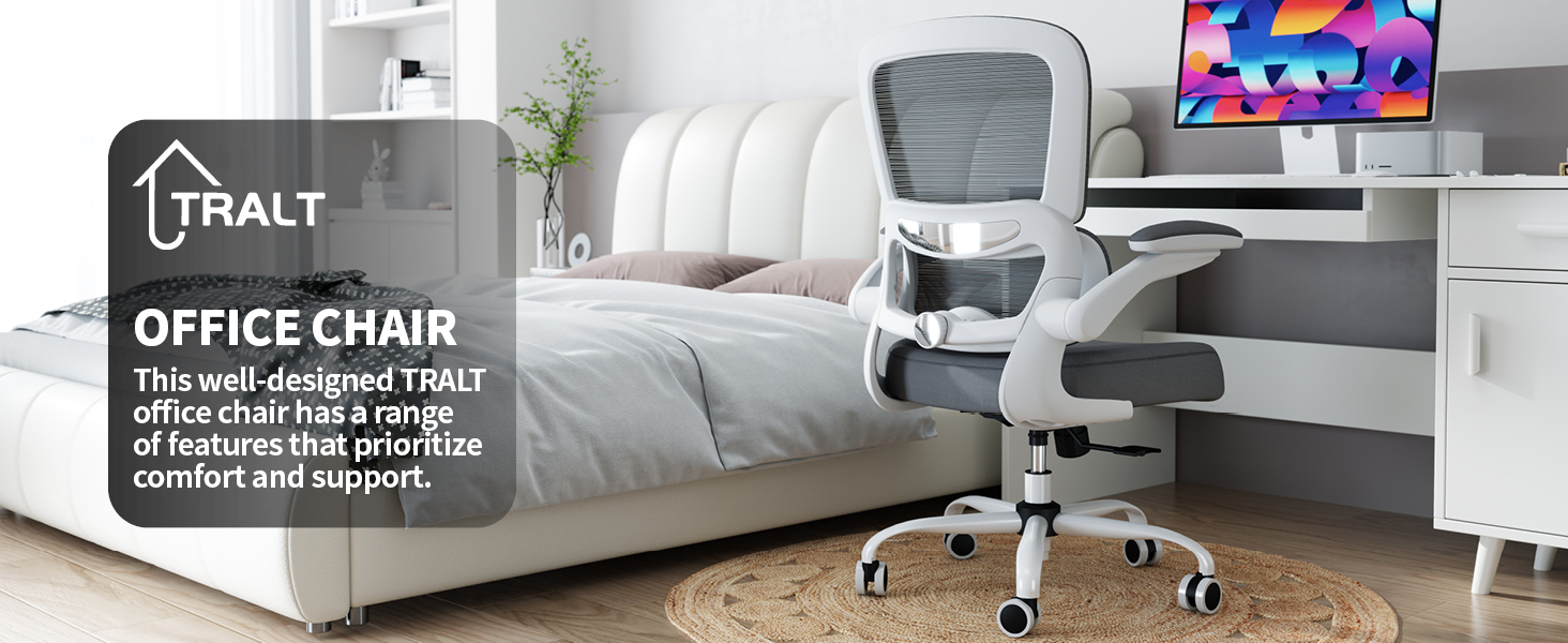 Ergonomic Desk Chair with Adjustable Lumbar Support