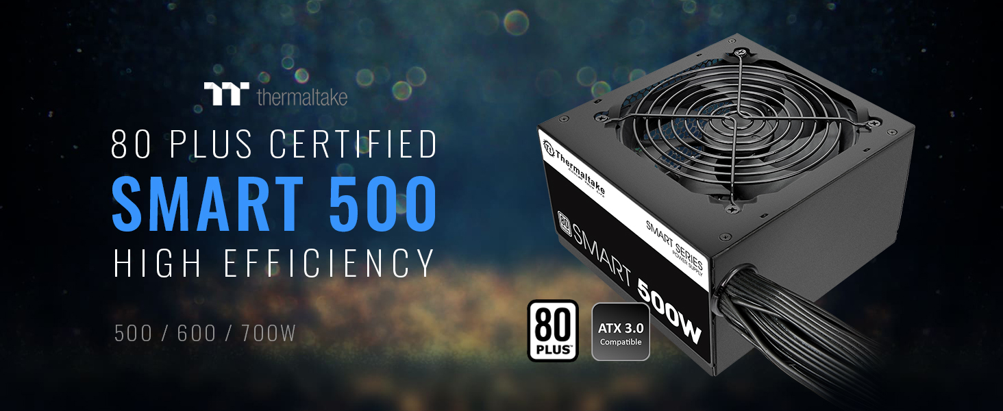 Thermaltake Smart 500W 80+ White Certified PSU