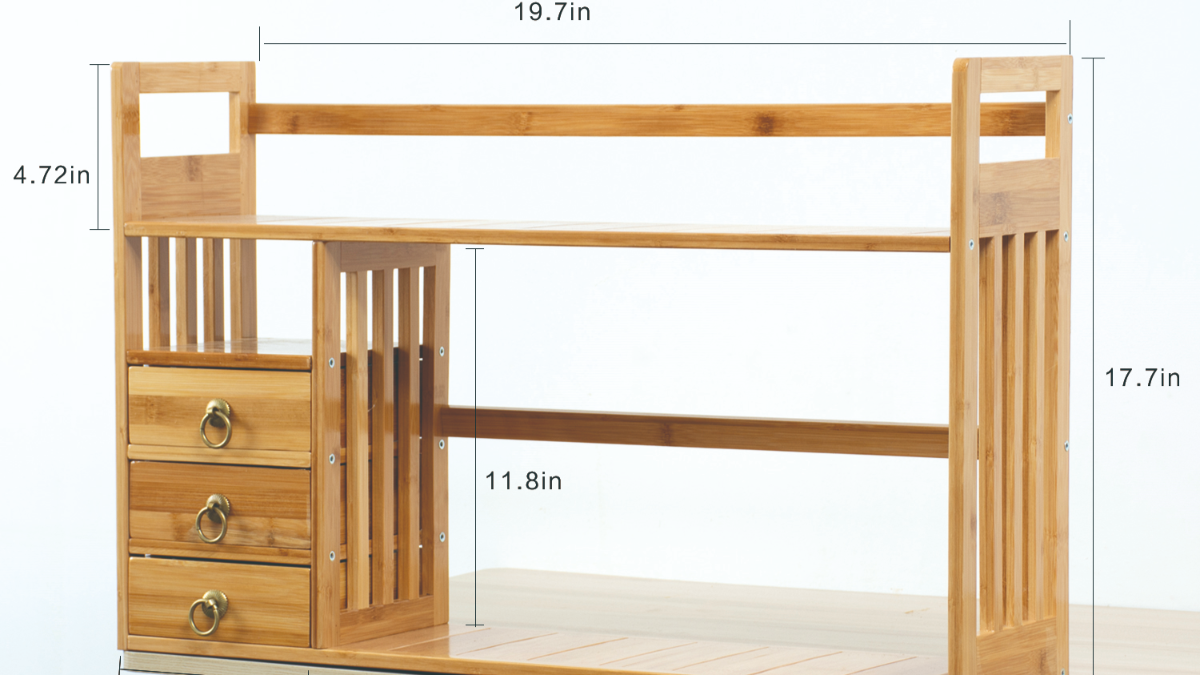 Maydear Bamboo Desktop Bookshelf