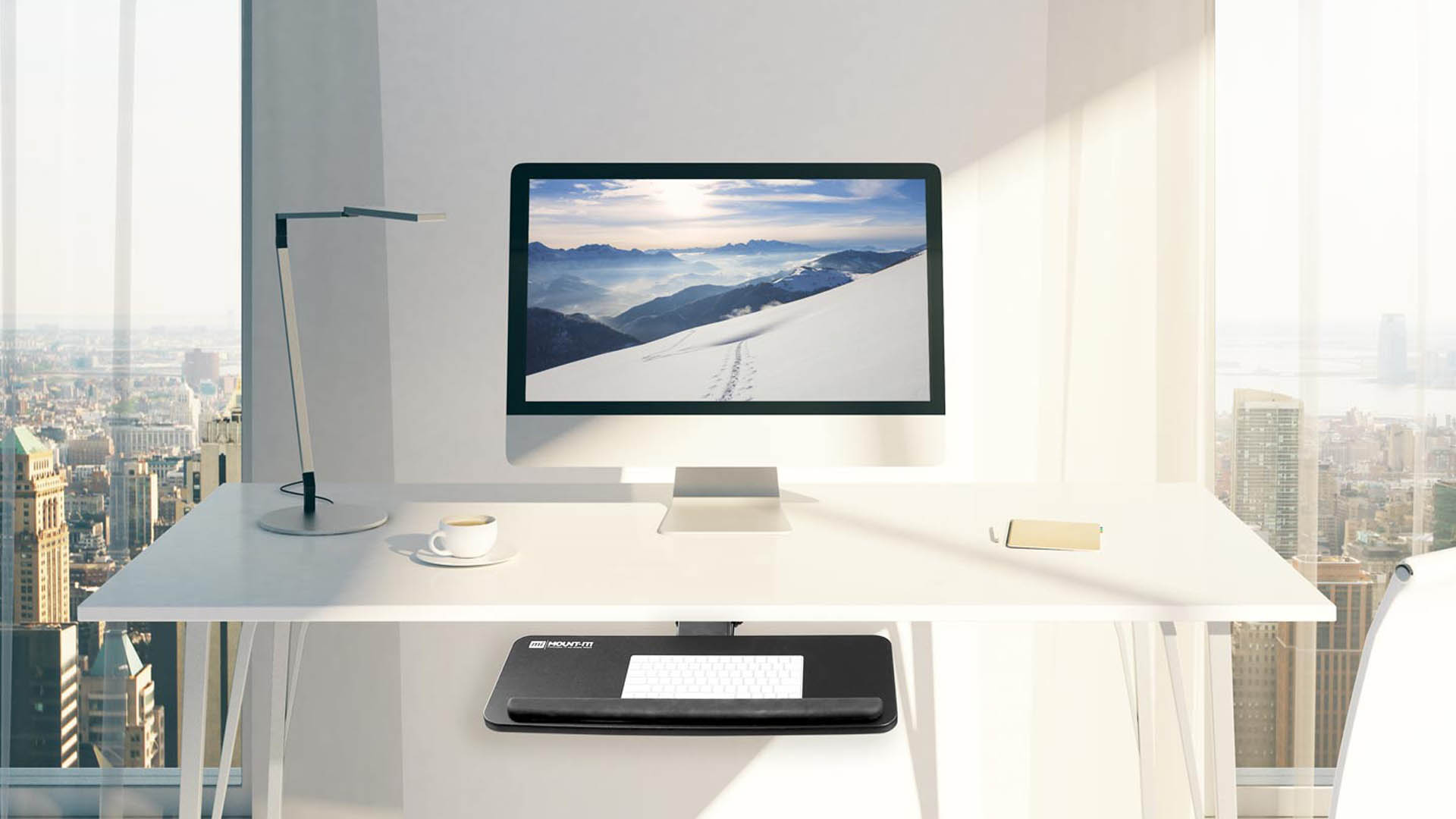Mount-It! MI-7132 Keyboard & Mouse Platform: Wrist Rest Pad