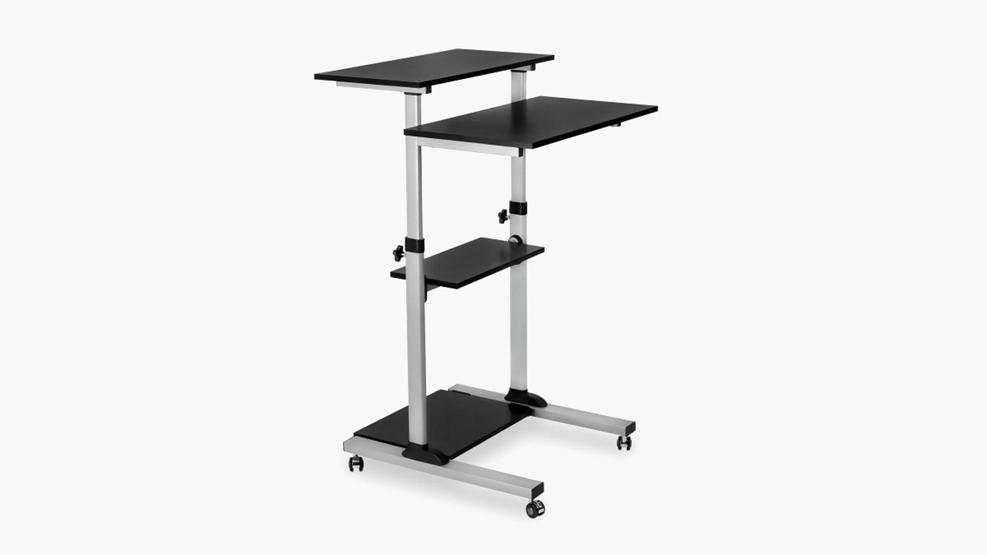 Mount-It! Height Adjustable Rolling Stand up Desk