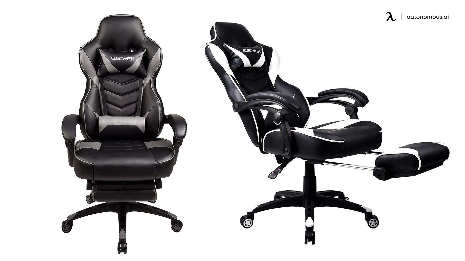 PULUOMIS Gaming Chair with Footrest